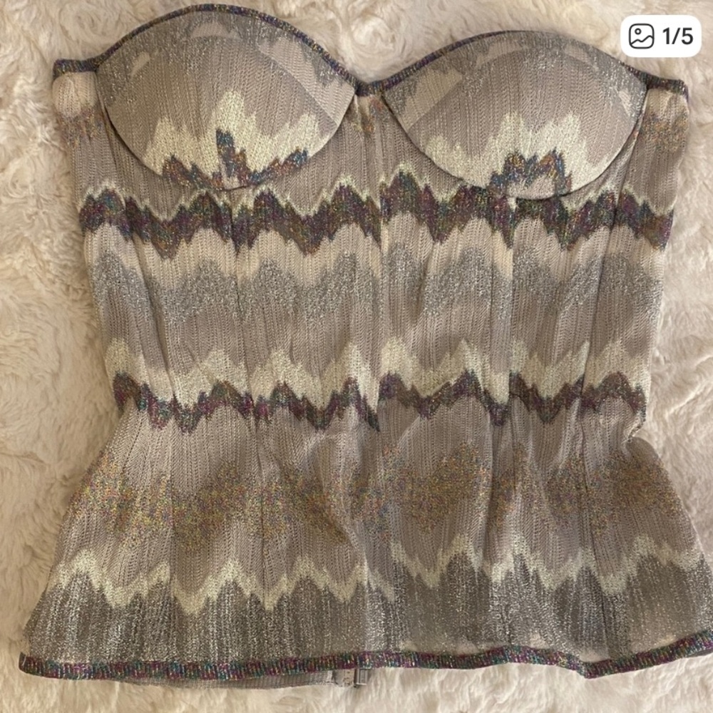 Missoni Multicolor Zigzag Corset